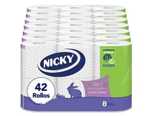 Nicky Supreme Papel Higiénico 42 rollos 3 capas por 21€