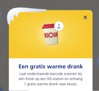 Wintercity bij NS ( gratis drank, meereisretour etc)