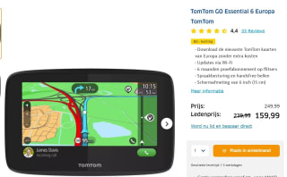 TOMTOM GO Essential 6" voor €159,99 bij de ANWB