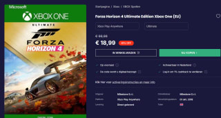 Forza Horizon 4 Ultimate Edition Xbox One voor €18,99 bij Cdkeys