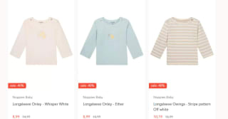 40% korting op alles in de sale bij Noppies