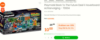 PLAYMOBIL Back to the Future deel II Hoverboard achtervolging voor €10 bij Fun