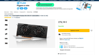 Amd Sapphire Radeon RX 6700 XT por 276,18€