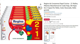 21 rollos Regina de Corazones Papel Cocina 58 Hojas De 2 Capas Por Rollo por 12,63