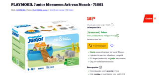 PLAYMOBIL Junior Meeneem Ark van Noach voor €18,05 bij Bol