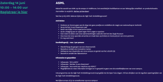 Gratis High Tech Ontdekkingsroute op diverse locaties op 14 juni