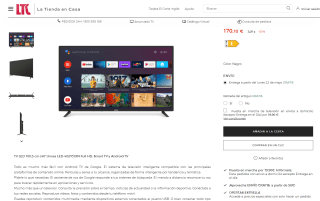 Tv LED 100,5 cm (40") marca modelo LED-4021GOIN Full HD por 170,10€