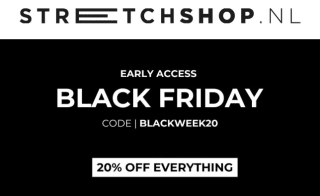 20% korting op de hele collectie van Stretchshop