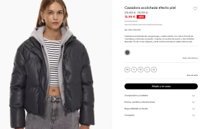 Cazadora acolchada efecto piel para Mujer por 15.99€