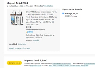 2 Fundas Impermeables Móvil por solo 5,99€