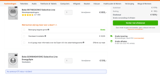 Beko Selective Line EnergySpin Wasmachine én Selective Line Warmtepompdroger voor €999 na cashback bij Expert