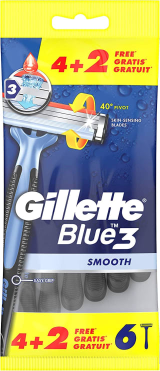 Gillette Blue 3 wegwerpmesjes (6st) voor €3,50 bij Amazon