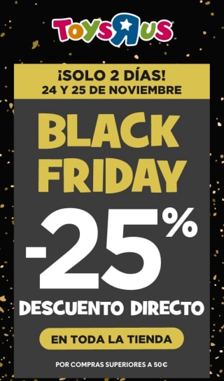25% Dto directo en toda la Tienda (compras > 50€)