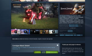 Ahora gratis desde Steam Black Desert