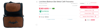 Lonchera Batman Bat Metal Café Fotorama por $369 en Sears
