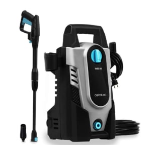 Hidrolimpiadora HidroBoost 1400. Compacta, Potente y portátil. Máxima Potencia 1400 W, Caudal 408 l/h, 105 Bares Presión, Radio de acción + 9 m, Boquilla Ajustable, Asa de Transporte por 55.99€