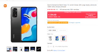 Xiaomi Redmi Note 11S Version Global 6Gb/128Gb por 183.80€