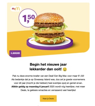 Big Mac voor 1,50 euro