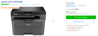 Brother DCP-L2627DWE A4 laserprinter voor €98 bij Coolblue
