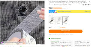 1 Rollo De Cinta De Reparación para mosquiteras por solo 0,38€