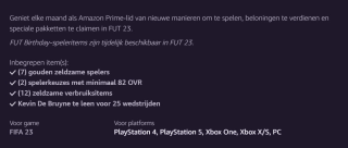 FIFA 23 Prime Gaming-pakket 6 gratis via Amazon Prime gaming