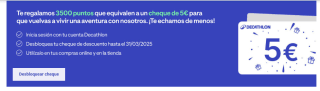 5€ de regalo para tus compras en Decathlon
