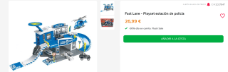 Playset estación de policía Fast Lane por 13.5€