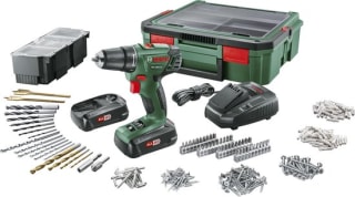 Bosch PSB 1800 LI-2 Systembox Accuboormachine – Met 2 x 18 V accu's en lader - Incl. 241 accessoires voor €99 bij de Gamma