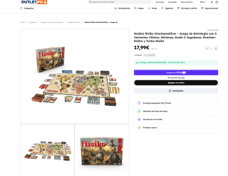 Juego mesa Hasbro Risiko Drachenedition de Estrategia Alemán por 17,99€