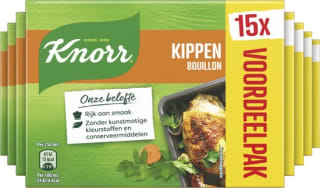 Knorr Bouillon Kip of Rundvlees 12 pakjes voor €6,56 bij Bol.com