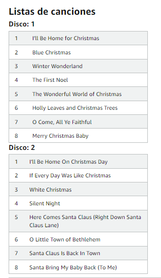 Disco Vinilo Elvis Presley The Classics Christmas por 8,40€