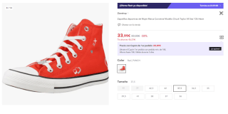 Botines para Mujer Converse Chuck Taylor All Star Y2k Heart por 33.99€ (Cuenta Nueva 21.99€)
