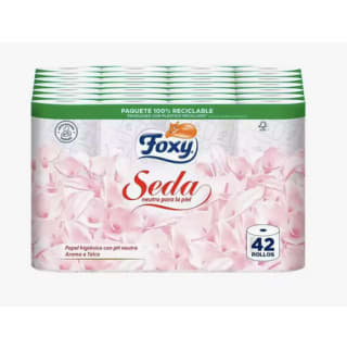 Foxy Seda papel higiénico neutro 42 rollos 3 capas por 15,77€