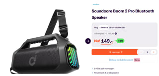 Soundcore Boom 2 Pro 2.1 draagbaar luidsprekersysteem voor €149 bij Ibood