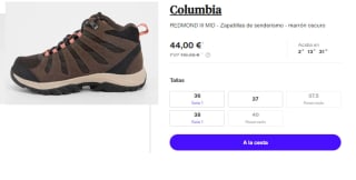 Botas de Trekking de Mujer Columbia REDMOND III MID por 44€