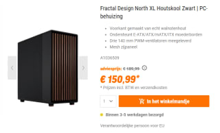 Fractal Design North XL Charcoal Black TGD voor €150,39 bij Nbb