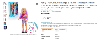 Nancy Hair Colour Challenge por 25€