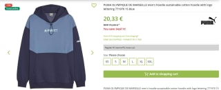 Puma OM Football Culture hoodie voor €20,33 bij Outlet46