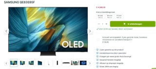 Samsung QE83S95F 83" OLED TV (2025) voor €4.298 bij Plasmavisie
