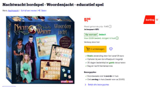 Studio 100 Nachtwacht Woordenjacht bordspel voor €5,99 bij Bol