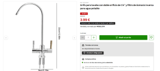Grifo para lavabo por tan solo 3,99€