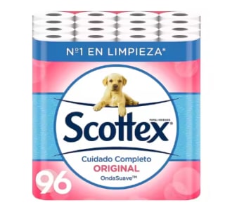 Scottex 96 rollos de papel higiénico a 16,02€