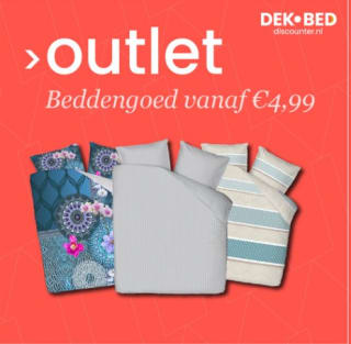 Beddengoed vanaf €4,99 bij Dekbed discounter