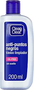 Clean & Clear Tónico facial limpiador anti puntos negros e impurezas 200 ml por 3,34€