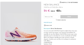 Zapatillas de Hombre New Balance FUELCELL 996V4 por 54€