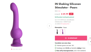 IN Shaking Siliconen Stimulator voor €49,99 bij EasyToys