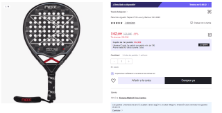 Pala De Pádel Noxsport At10 Luxury Genius 18K 2023 por 142.99€ (Cuenta Nueva 130.99€)