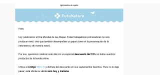 19% de descuento desde Futunatura