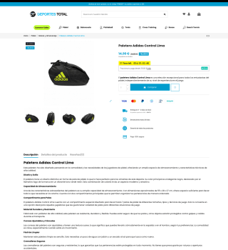 Paletero Adidas Control Lima por solo 14,90€