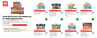 Gratis Ben & Jerry's bij aankoop van Dr. Oetker Big Americans bij de Jumbo